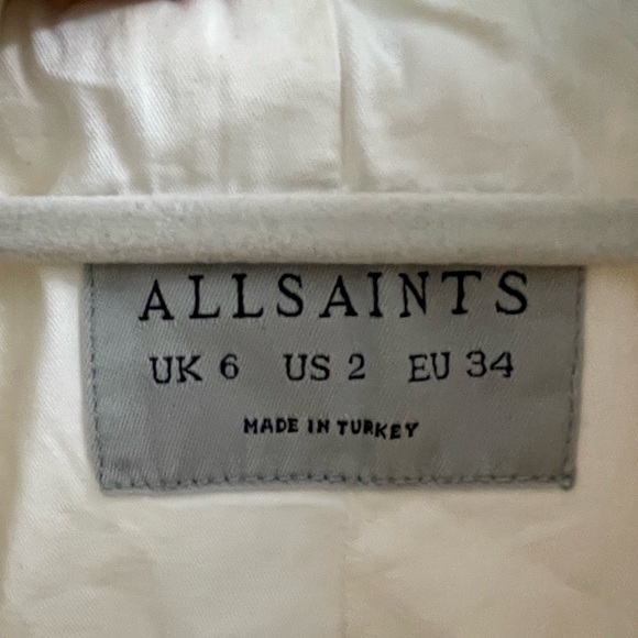 All Saints Denim Moto Jacket - Picture 3 of 5